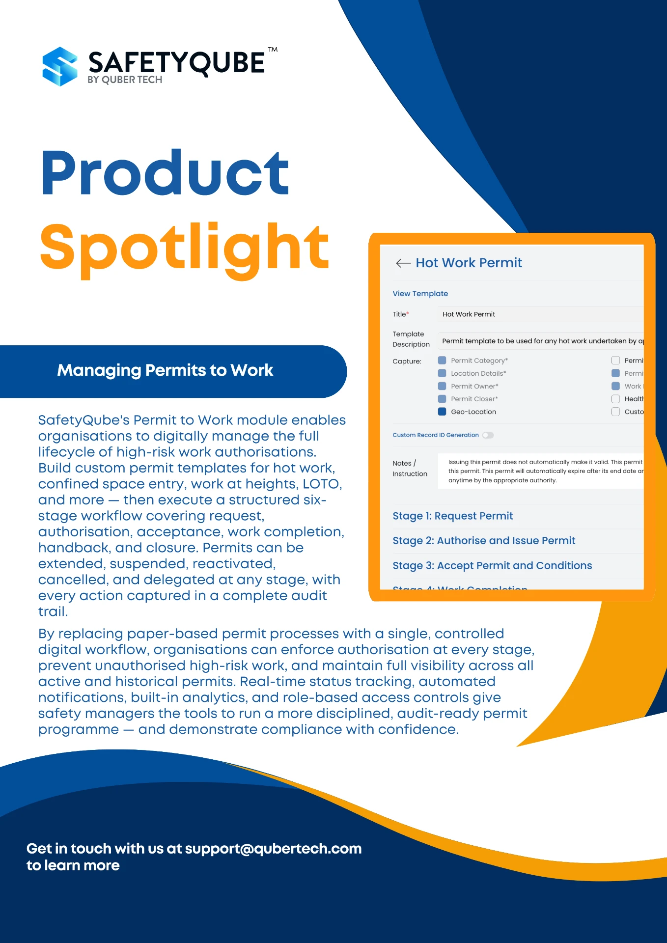 Managing Permits to Work product spotlight