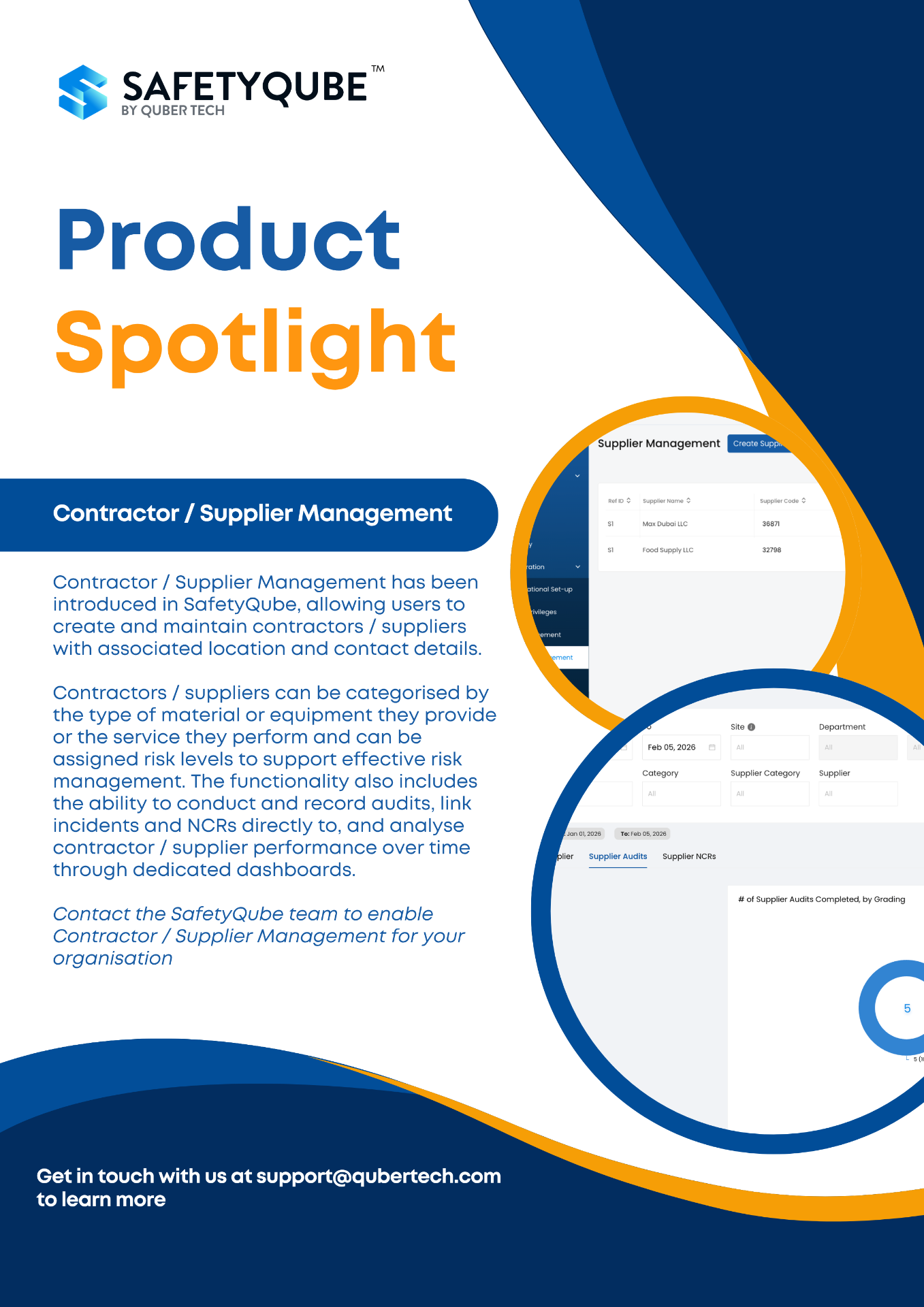 Contractor / Supplier Management product spotlight